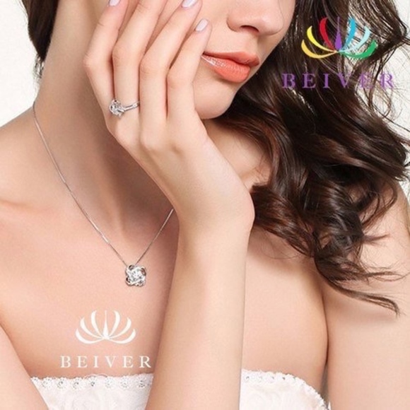 Purple/Clear CZ Wedding Party Jewelry - Picture 2 of 3